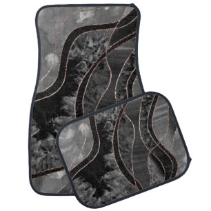 Marble Agate Gold Glam 12 Car Floor Mat