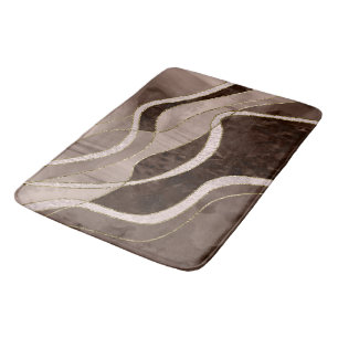 Marble Agate Gold Glam 5 - landscape Bath Mat