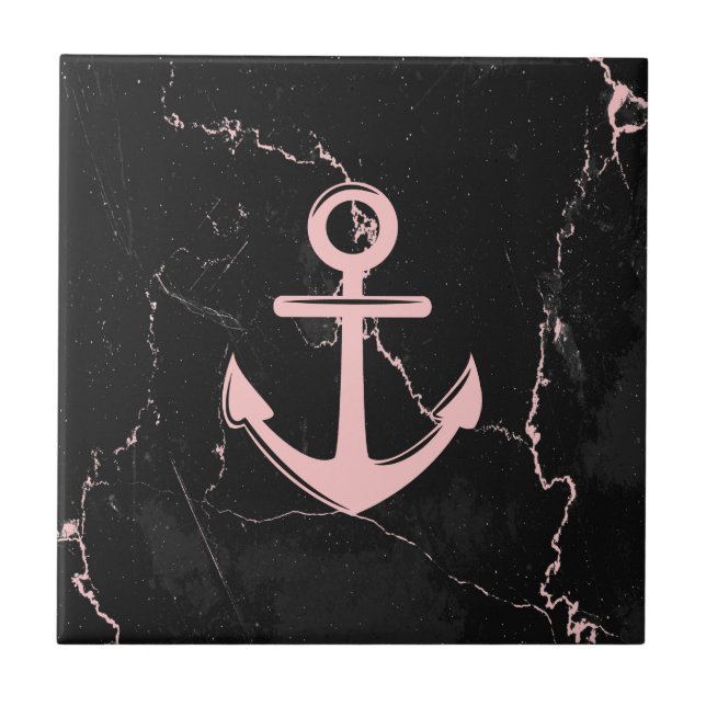 Marble & Anchor Ceramic Tile (Front)