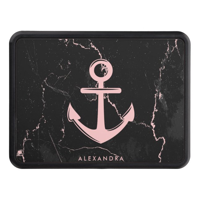 Marble & Anchor Hitch Cover (Front)