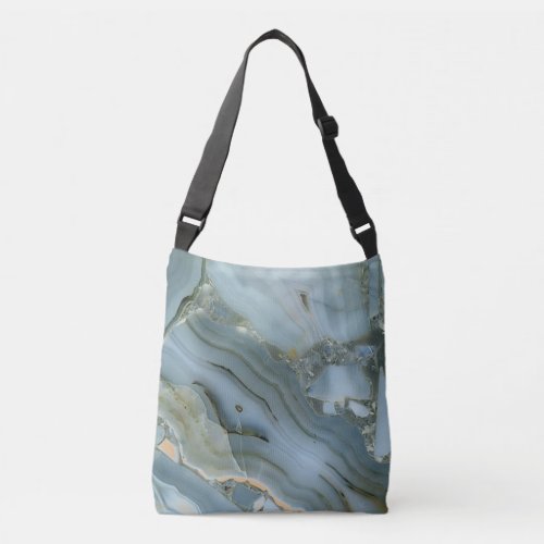 Marble and Crystal Crossbody Bag