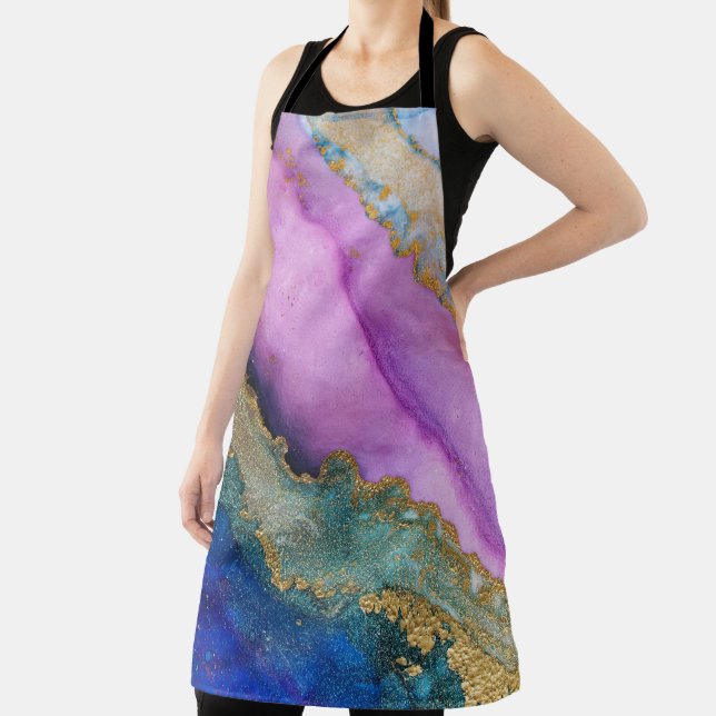 Marble and Glitter Apron (Insitu)