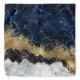 Marble and Glitter Bandana