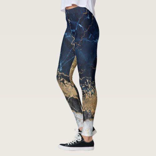 Marble and Glitter Leggings