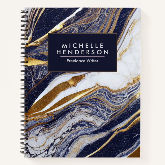 Marble and Golden Foil Notebook (Front)