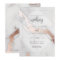MARBLE AND ROSE GOLD EFFECT WEDDING INVITATION