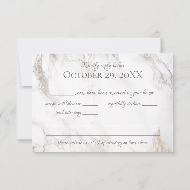 Marble and Rose Gold Response (Front)