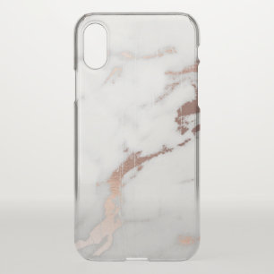 Marble and rose gold iPhone x case