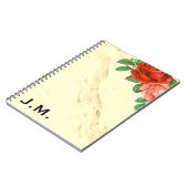 Marble and Roses Notebook (Left Side)
