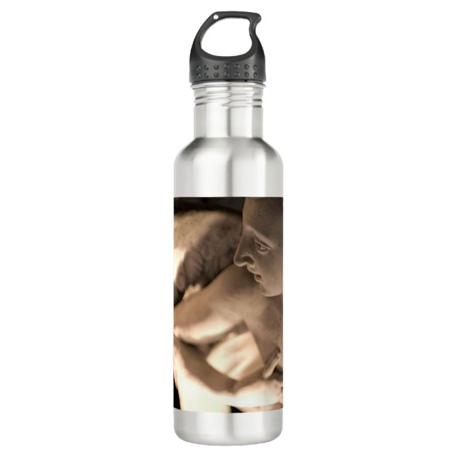 Marble Angel Sculpture Art Print Stainless Steel Water Bottle (Front)