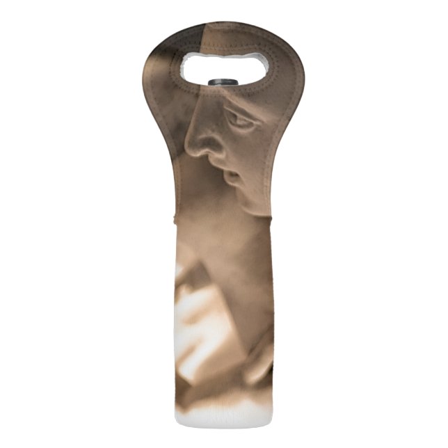 Marble Angel Sculpture Art Print Wine Bag (Front)