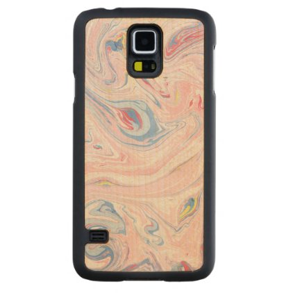 Marble Art Carved Maple Galaxy S5 Case