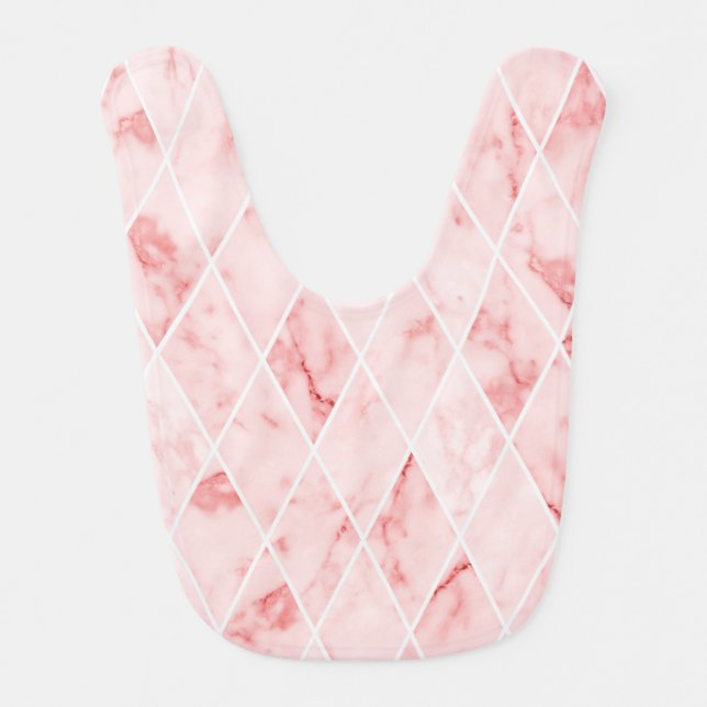 marble baby bib (Front)