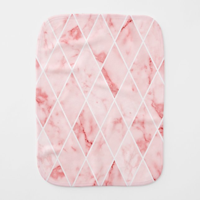 marble baby burp cloth (Front)