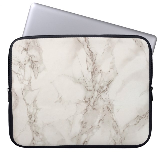 Marble background backdrop laptop sleeve (Front)