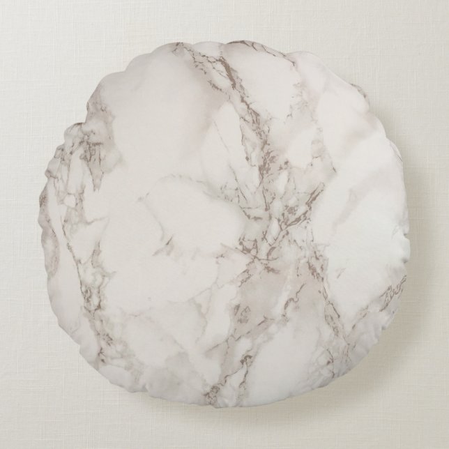 Marble background backdrop round pillow (Front)