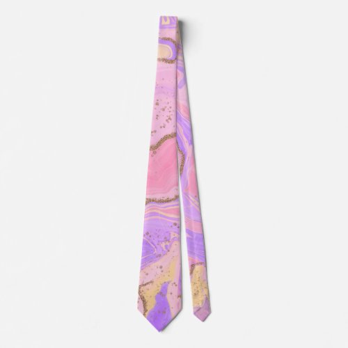 Marble background _ pink  purple  neck tie