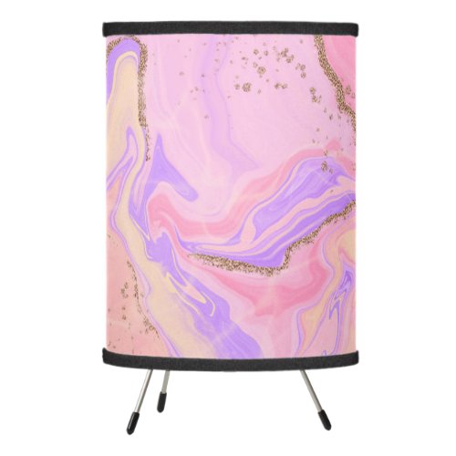 Marble background _ pink  purple  tripod lamp