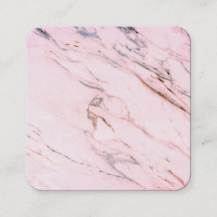 Marble Background Pink Sangria Square Business Card