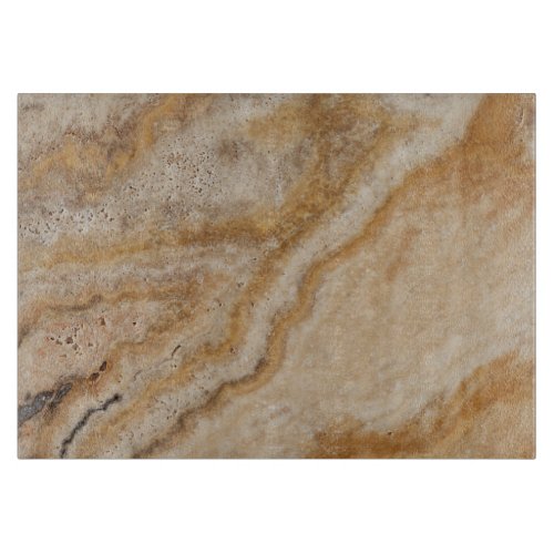 Marble Background Stone Template Tan Natural Cutting Board