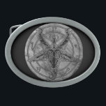 Marble Baphomet Belt Buckle<br><div class="desc">Custom Photoshop Baphomet design made for this belt buckle. Will go great with any outfit.</div>