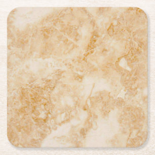 marble beige Square Coasters