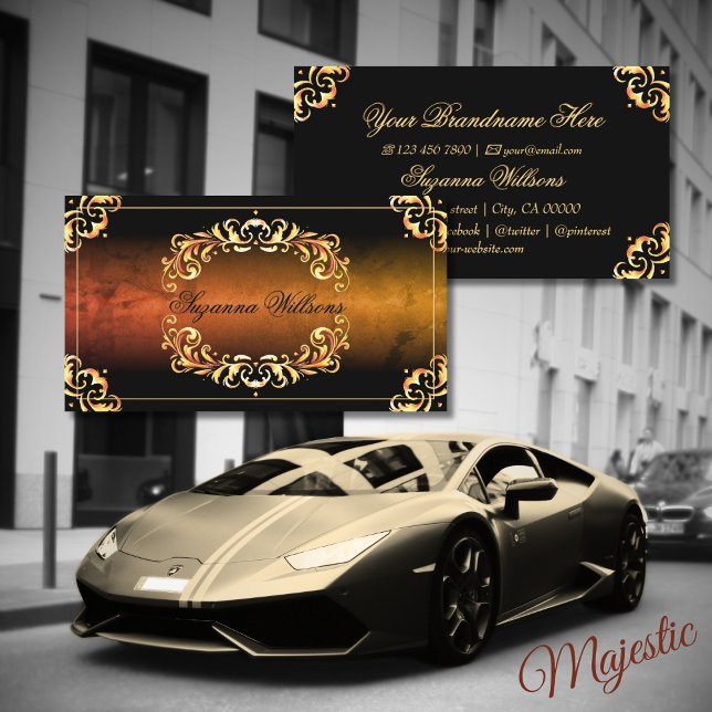 Marble Black and Gold Decor Luxury and Elegance Business Card (Creator Uploaded)