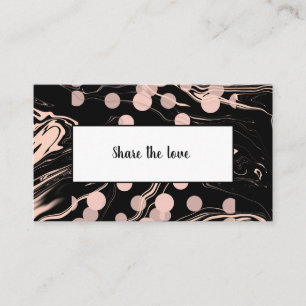 marble black referral card