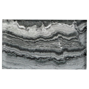 Marble black white granite agate lace gemstone  place card holder