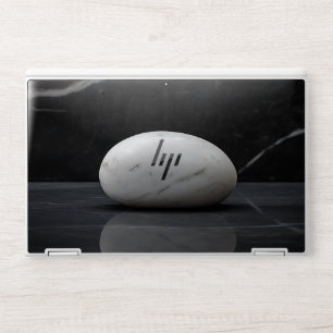 Marble Black & White stone Metallic Elitebook X360 HP Laptop Skin