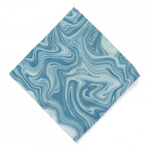 Marble blue bandana