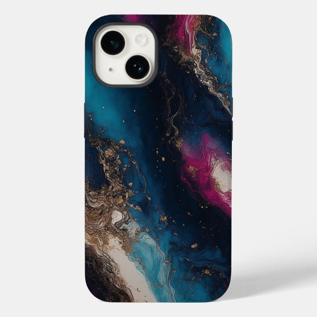 Marble blue black  Case-Mate iPhone case (Back)