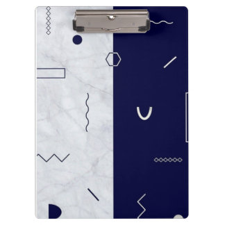 Marble & Blue Clipboard