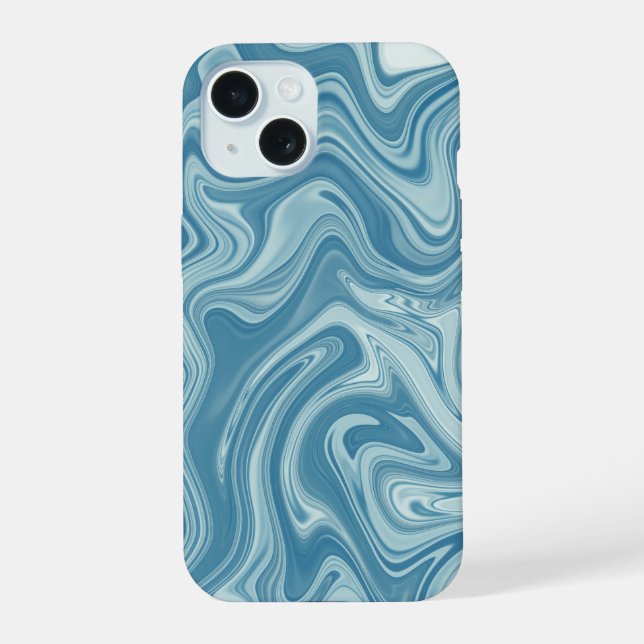 Marble blue  iphone case (Back)