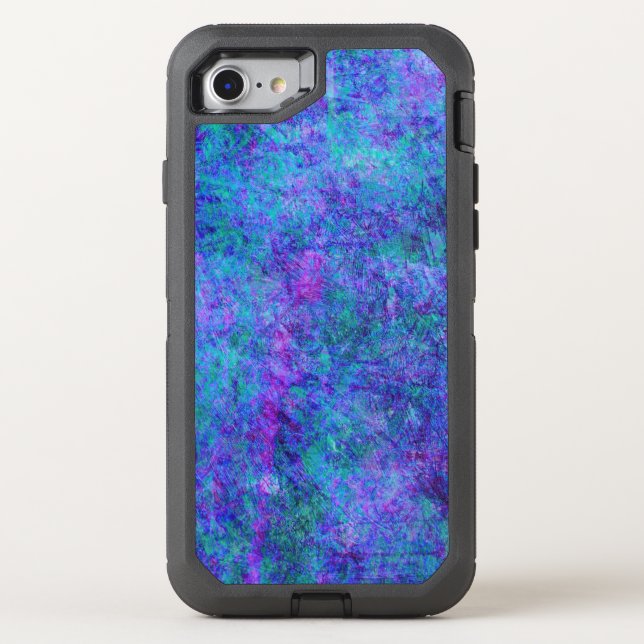 Marble Blue Otterbox iPhone Case (Back)