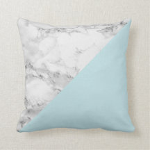 Marble Blue Pillow