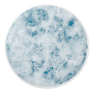Marble Blue Texture Background Ceramic Knob