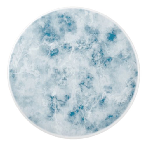 Marble Blue Texture Background Ceramic Knob