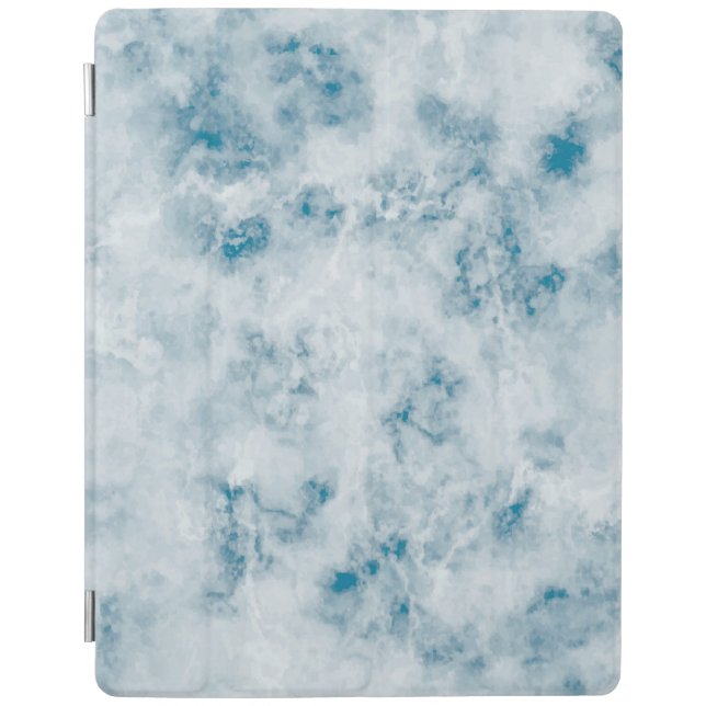 Marble Blue Texture Background iPad Smart Cover (Front)