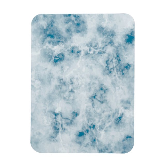 Marble Blue Texture Background Magnet (Vertical)