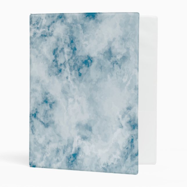 Marble Blue Texture Background Mini Binder (Front/Inside)