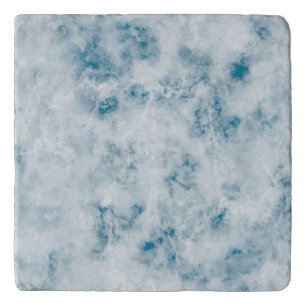 Marble Blue Texture Background Trivet