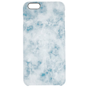 Marble Blue Texture Background Clear iPhone 6 Plus Case
