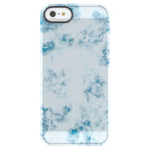 Marble Blue Texture Background Permafrost iPhone SE55s Case