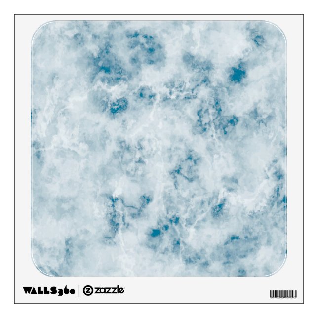 Marble Blue Texture Background Wall Sticker (Front)