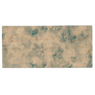 Marble Blue Texture Background Wood Flash Drive