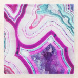 Marble Brights Glass Coaster<br><div class="desc">A bright splash of color with the timeless sophistication of marble</div>