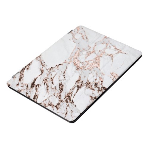 Marble Bronze Copper Gold Stone Gray Abstract iPad Pro Cover