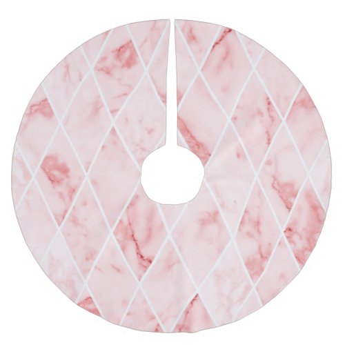 marble brushed polyester tree skirt