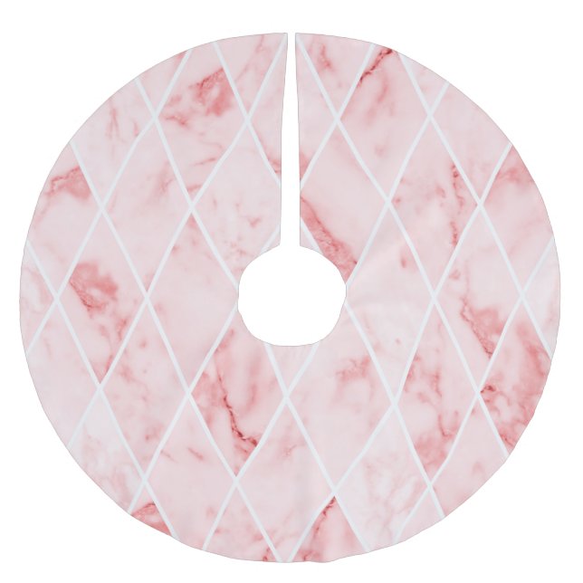 marble brushed polyester tree skirt (Front)